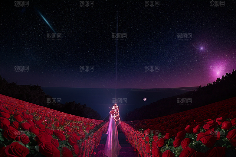 广角梦幻璀璨红宝石