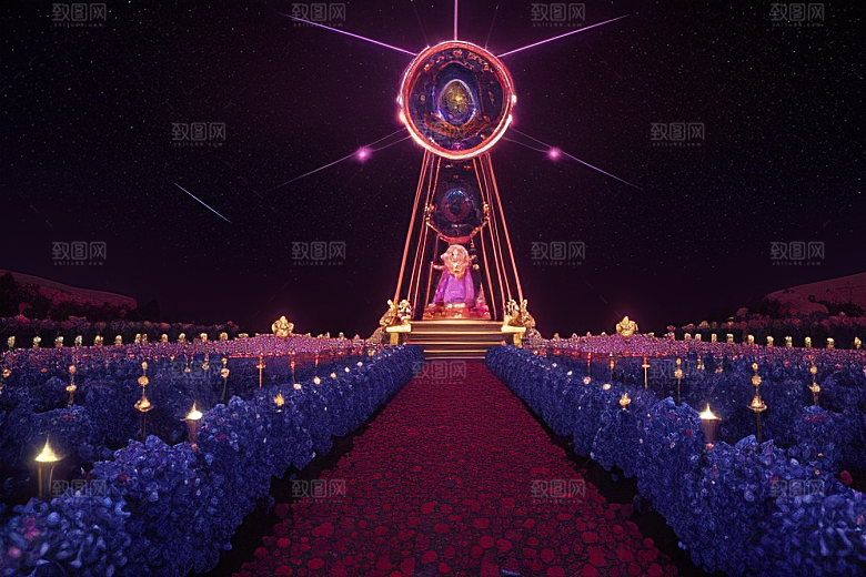 星空下的雅典娜梦境