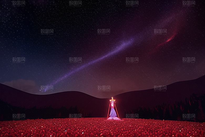 星空下的雅典娜梦境