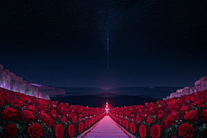 星空下的雅典娜梦境