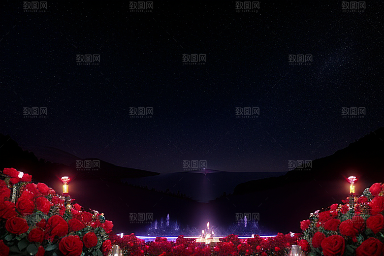 璀璨宝石闪耀于星空