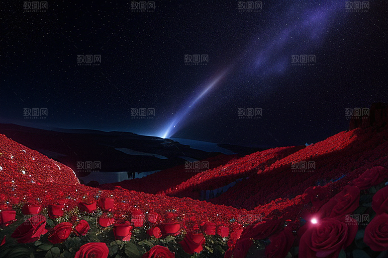 璀璨宝石闪耀于星空
