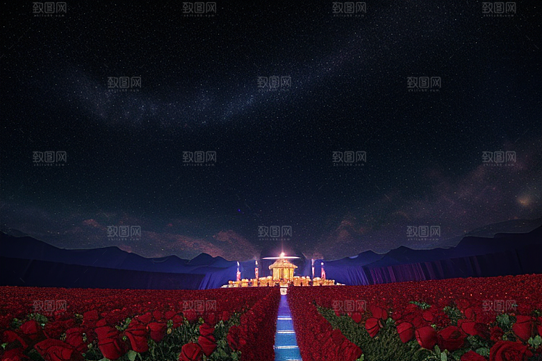 璀璨宝石闪耀于星空