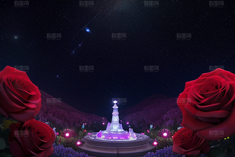 璀璨宝石闪耀于星空