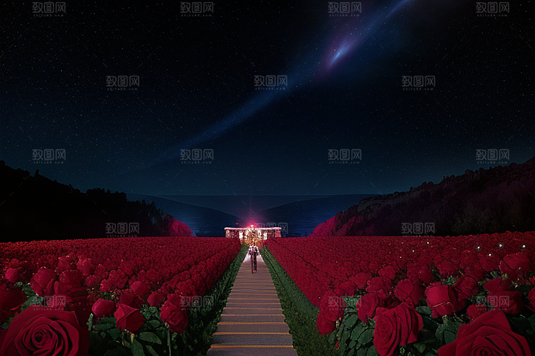 璀璨宝石闪耀于星空