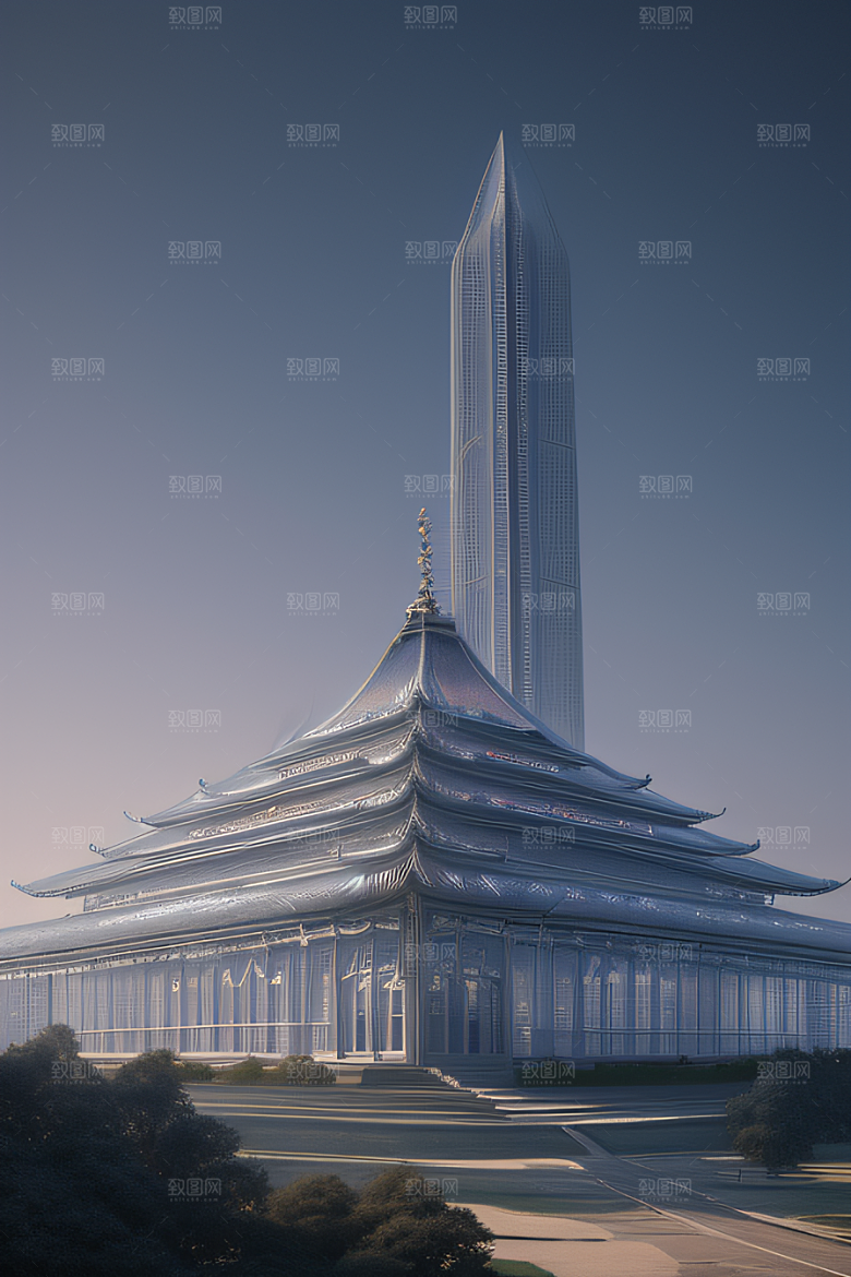 幽淡烟雾中的翅膀天使