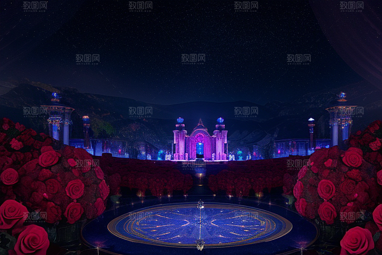 星空倾泻红宝石梦幻之美