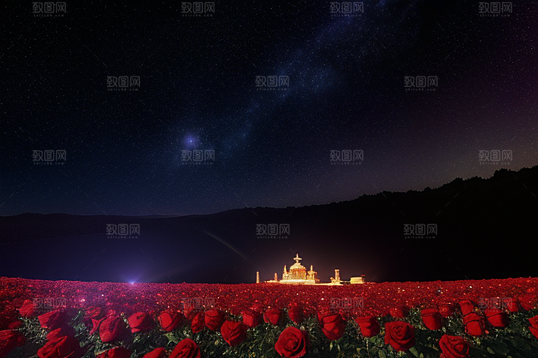 星空倾泻红宝石梦幻之美