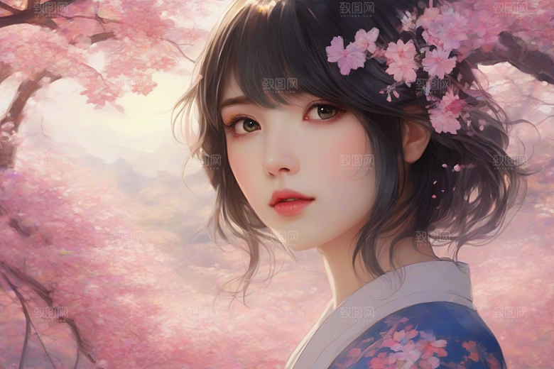 绝美姿态美艳女子独享绚丽背景的完美瞬间