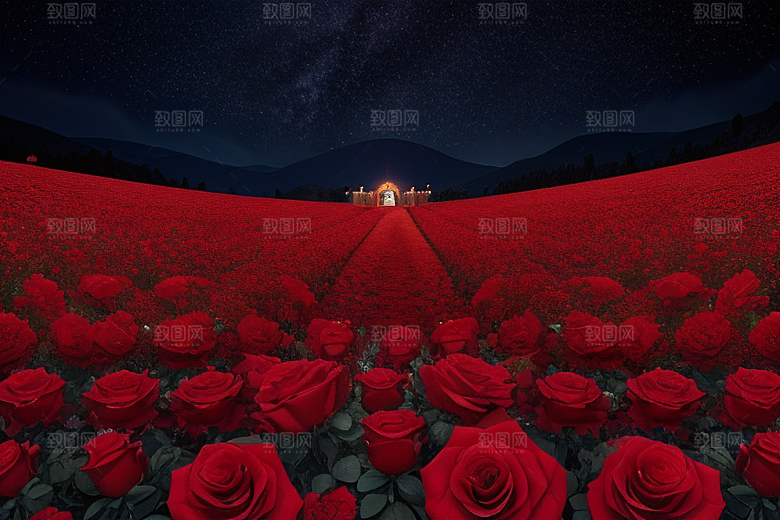 星空倾泻红宝石梦幻之美