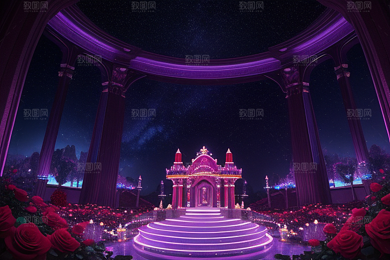 星空下的雅典娜梦幻景观