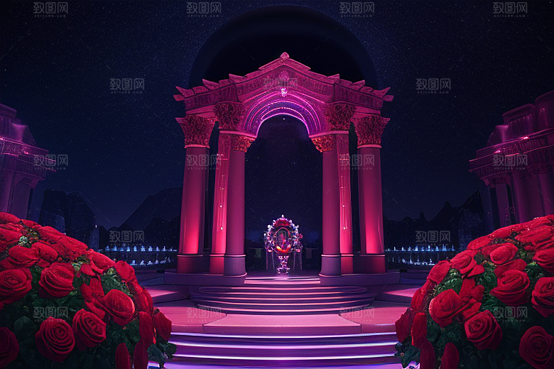 星空下的雅典娜梦幻景观