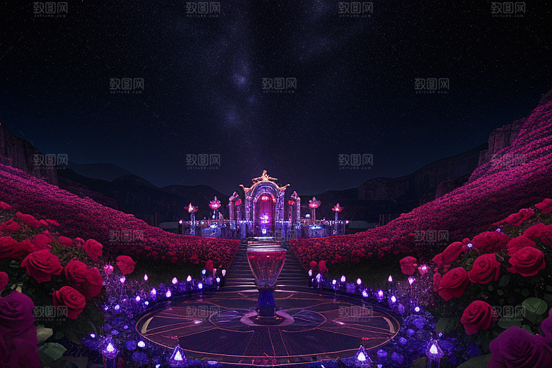 星空下的雅典娜梦幻景观