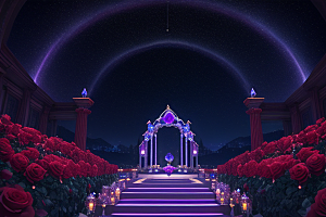 星空下的雅典娜梦幻景观