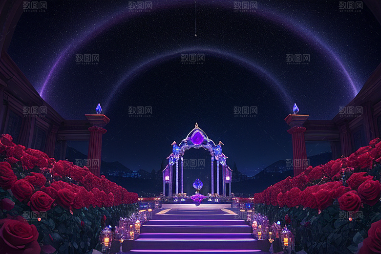 星空下的雅典娜梦幻景观