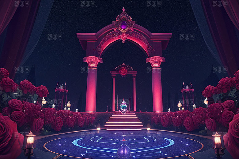 星空下的雅典娜梦幻景观