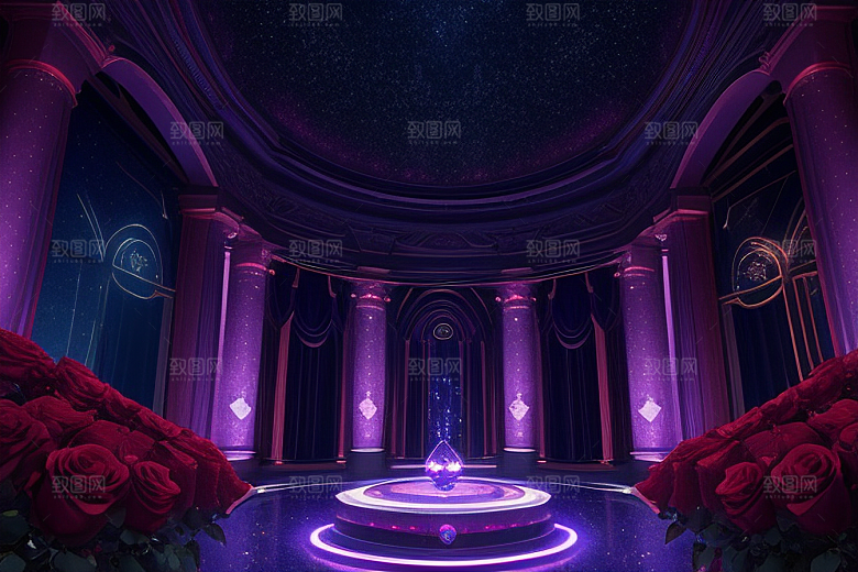 星空下的雅典娜梦幻景观