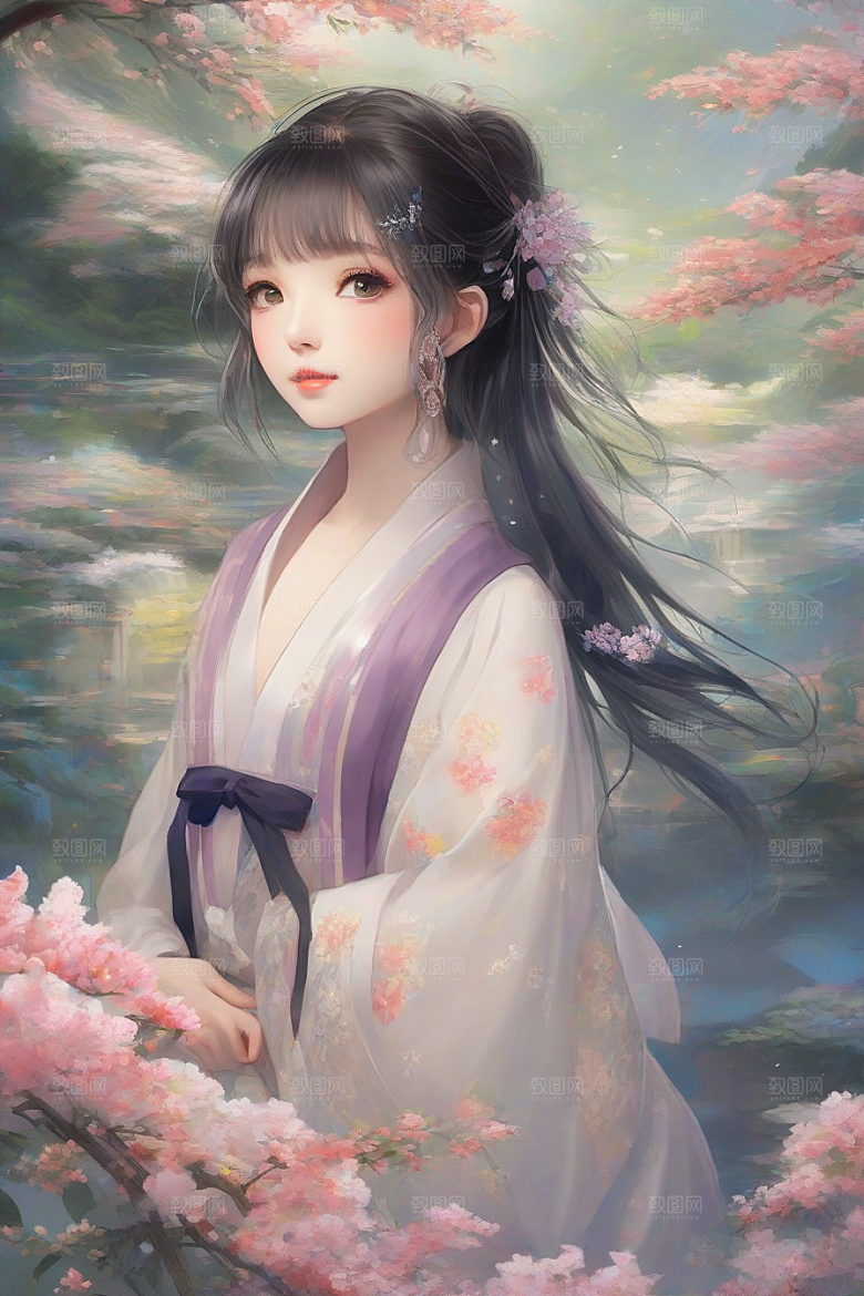 风采绝伦绚丽背景下的迷人女子展现魅力