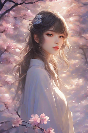 风采绝伦绚丽背景下的迷人女子展现魅力