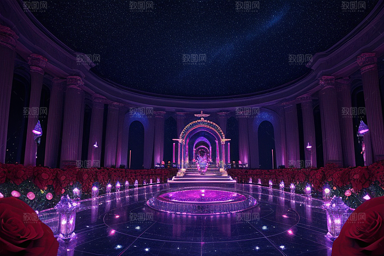 红宝石梦境闪耀于星空