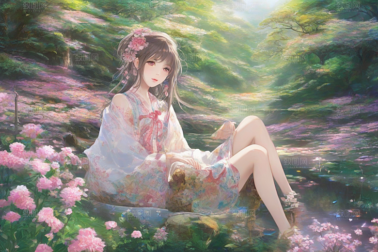 风采绝伦绚丽背景下的迷人女子展现魅力