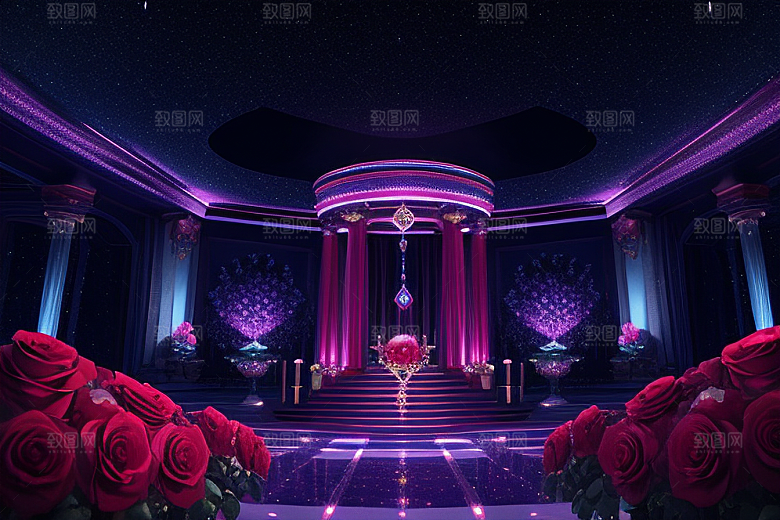 星空倾泻水晶宫殿之美