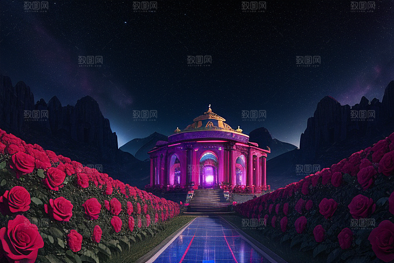 广角梦幻璀璨红宝石