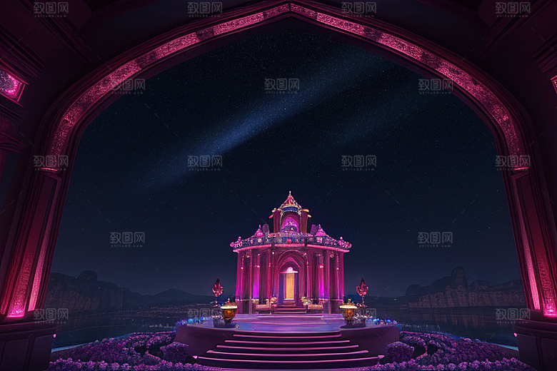 星空下的雅典娜梦境