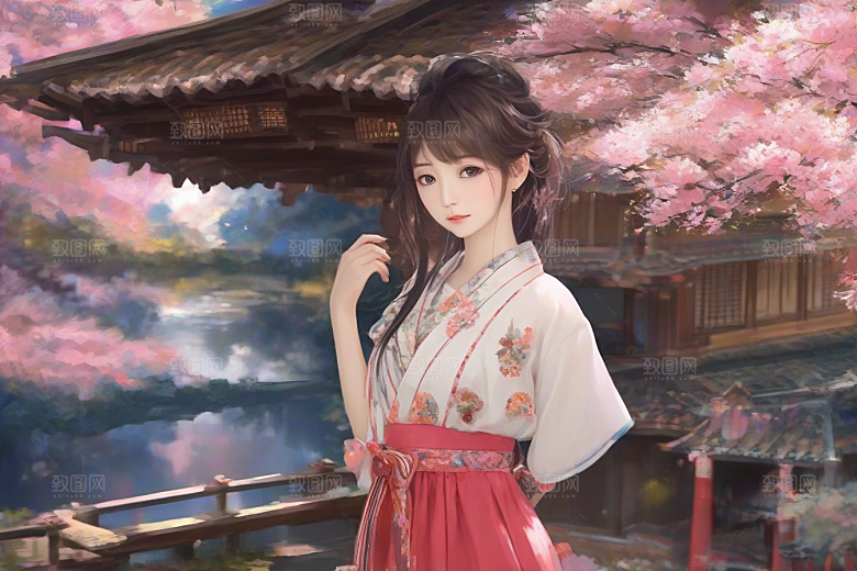 绚烂光芒绚丽背景中的绝美女子展现魅力