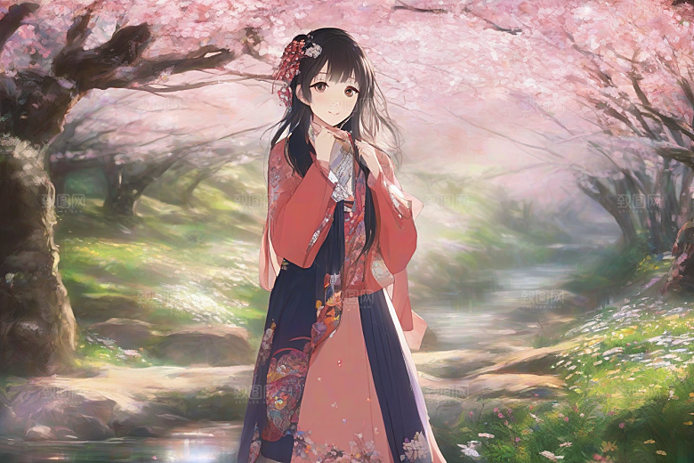 绚烂光芒绚丽背景中的绝美女子展现魅力
