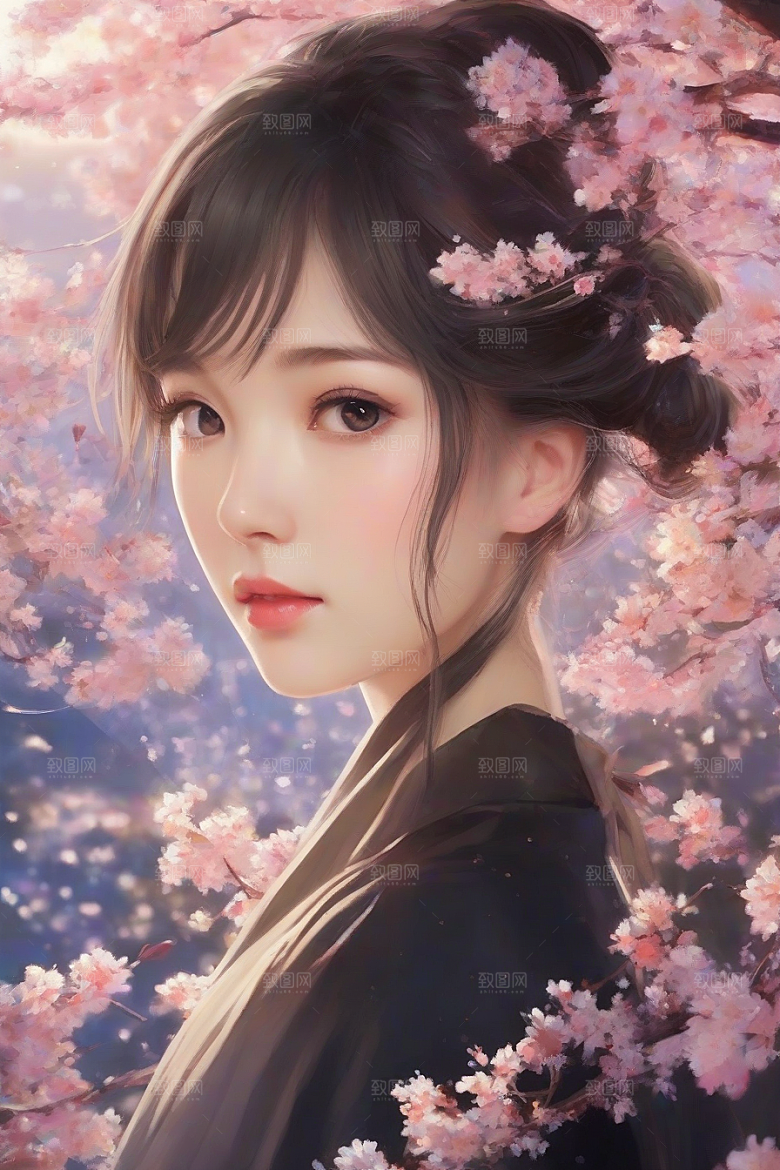 美丽闪耀美艳女子独步绚丽背景的绝佳时刻
