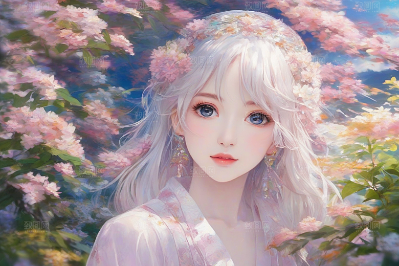美丽闪耀美艳女子独步绚丽背景的绝佳时刻