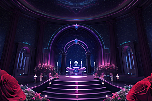 璀璨宝石闪耀于星空