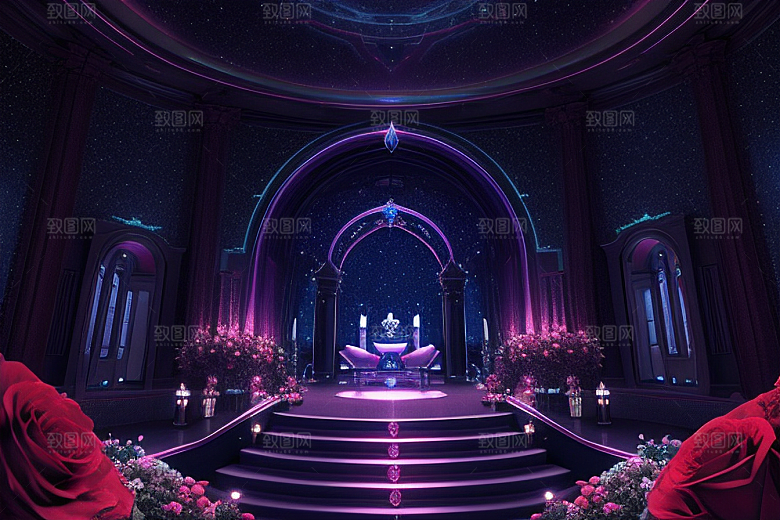 璀璨宝石闪耀于星空