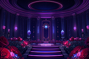 璀璨宝石闪耀于星空