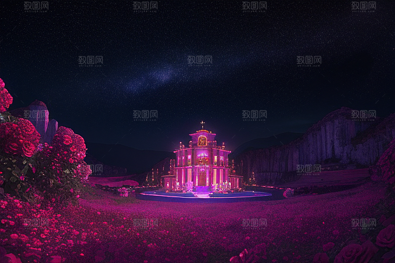 璀璨宝石闪耀于星空