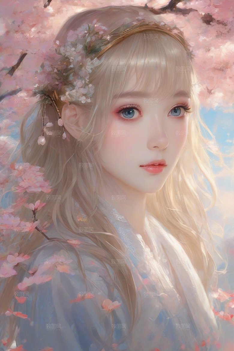 魅力四溢美丽女子与绚丽背景的完美交汇