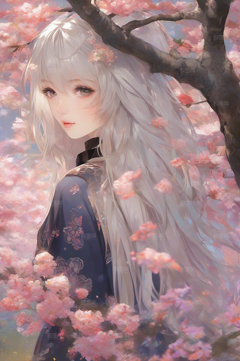梦幻般的美丽美丽女子与绚丽背景的完美融合