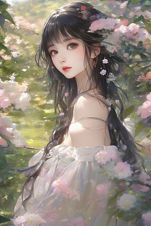 魅力女子独步绚丽背景的绝妙时刻