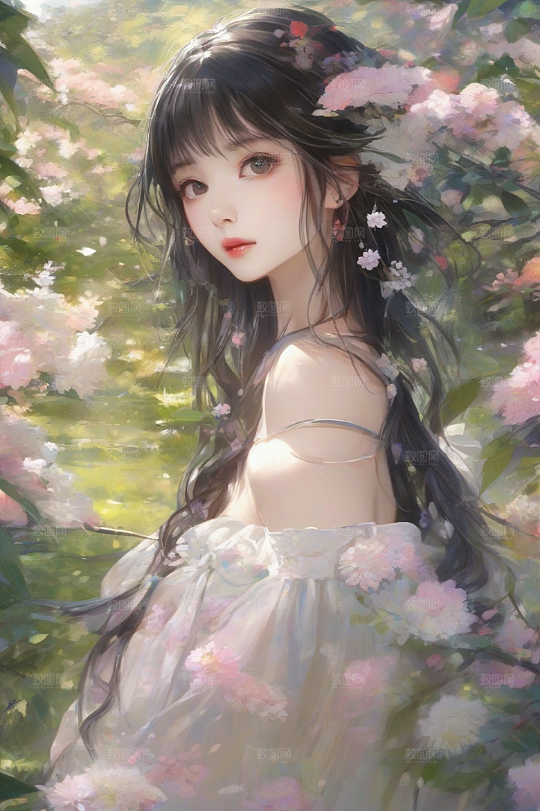 魅力女子独步绚丽背景的绝妙时刻