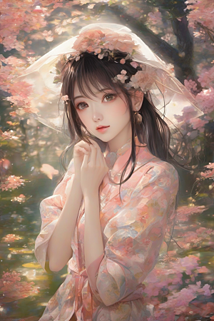 魅力女子独步绚丽背景的绝妙时刻