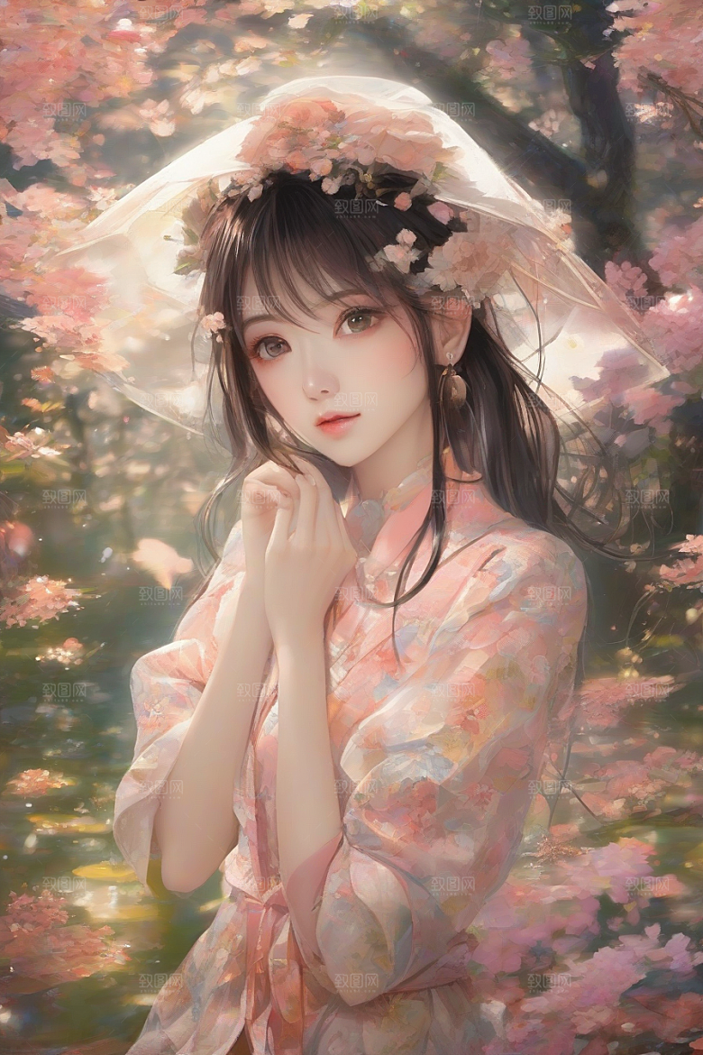 魅力女子独步绚丽背景的绝妙时刻
