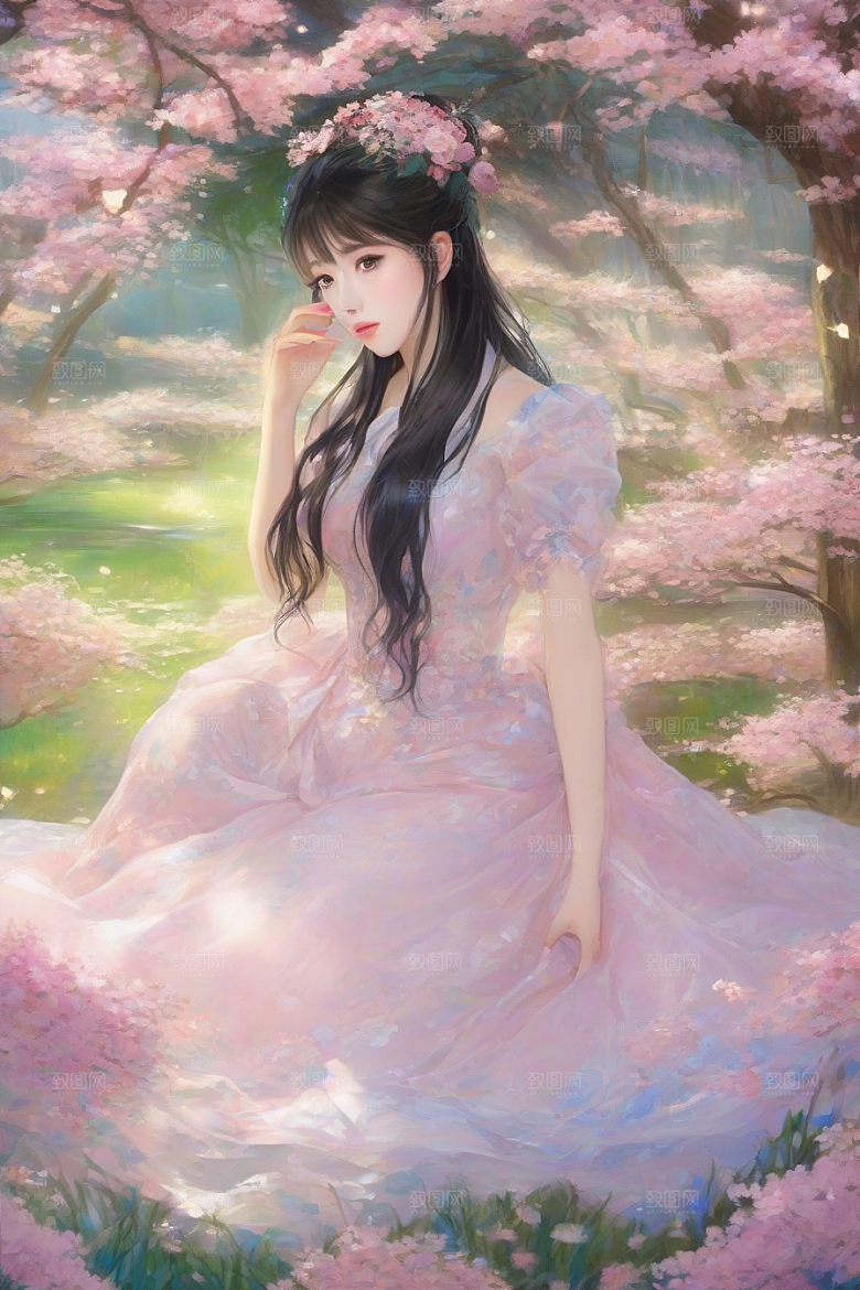 魅力女子独步绚丽背景的绝妙时刻