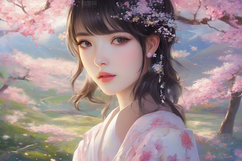 魅力女子独步绚丽背景的绝妙时刻