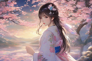 绚丽背景下的美丽女子闪耀登场