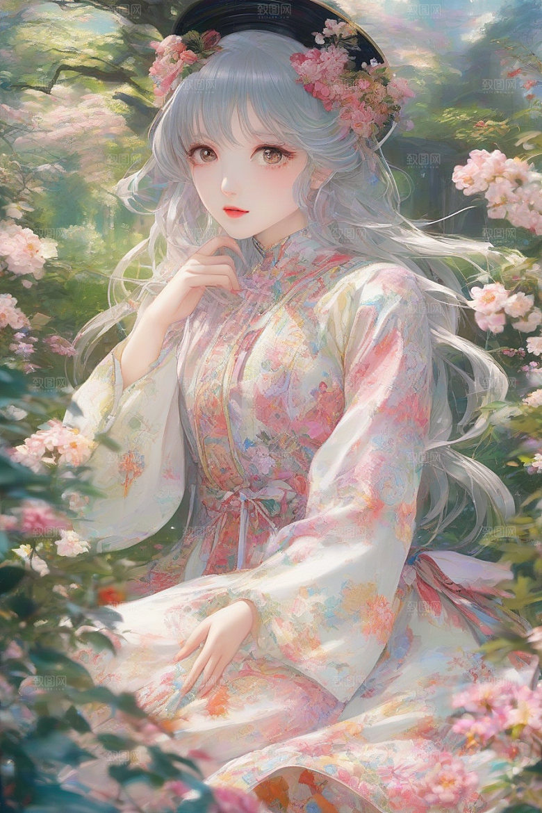 绚丽背景下的美丽女子闪耀登场