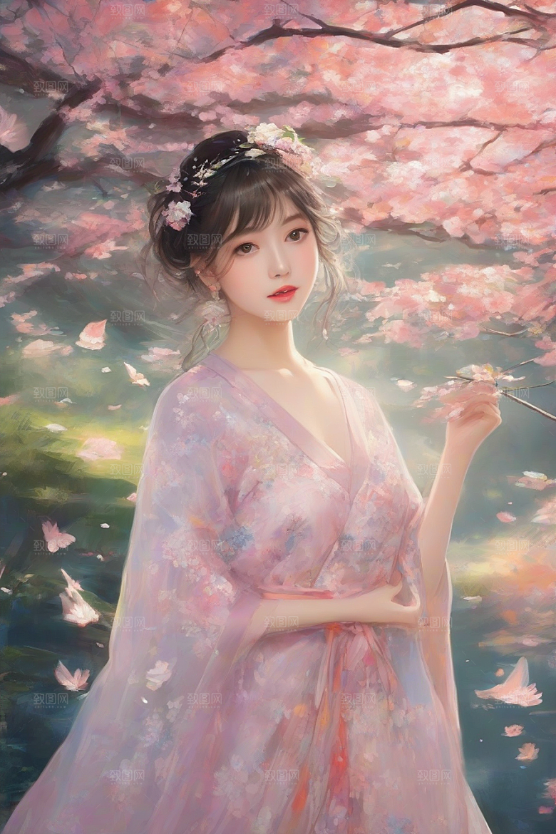 绚丽背景下的美丽女子闪耀登场