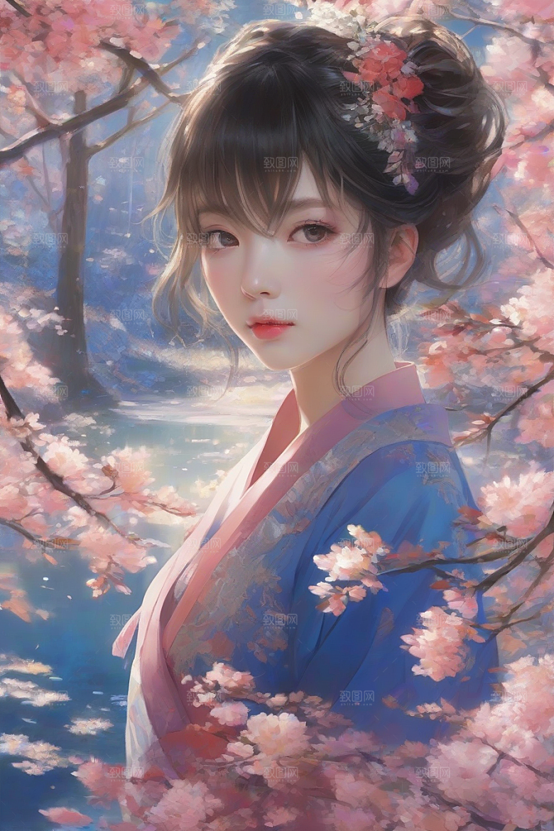 绚丽背景下的美丽女子闪耀登场