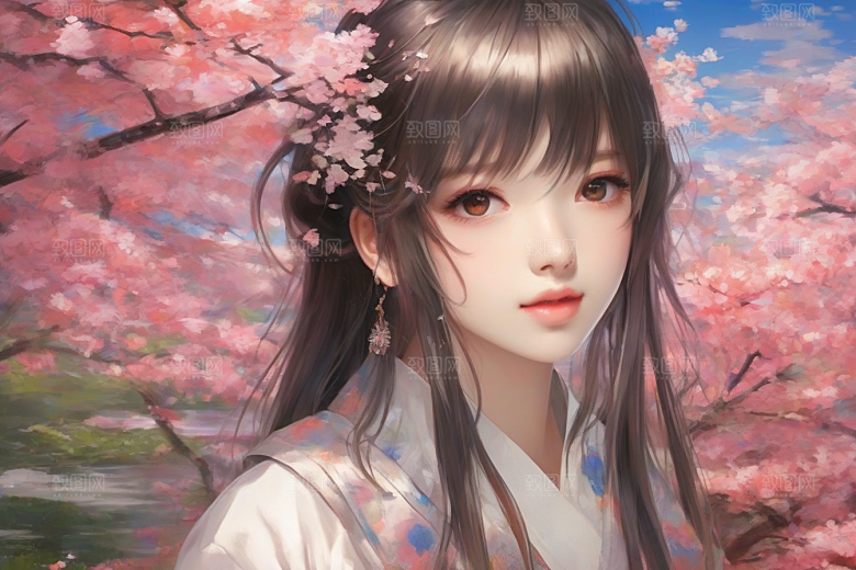 绚丽背景下的美丽女子闪耀登场