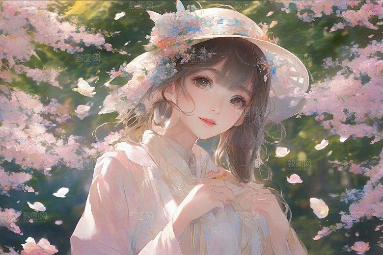 完美背景中的绝世美女尽显神采